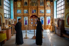 Секретарь Епархии ознакомился с ремонтными работами в храме Архангела Михаила города Костаная