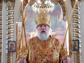 Епископ Игнатий совершил воскресную Литургию в Никольском соборе Актобе