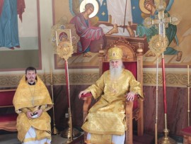 Его Высокопреосвященство, Высокопреосвященнейший архиепископ Варсонофий совершил Божественную литургию в день памяти равноапостольного великого князя Владимира и памятной даты — Дня Крещения Руси в кафедральном соборе Воскресения Христова города Кокшетау
