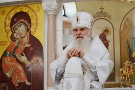 В праздник Преображения Господня архиепископ Кокшетауский и Акмолинский Варсонофий возглавил праздничную Литургию в городе Кокшетау