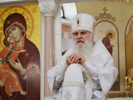 В праздник Преображения Господня архиепископ Кокшетауский и Акмолинский Варсонофий возглавил праздничную Литургию в городе Кокшетау