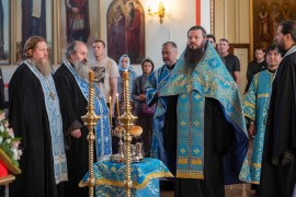 Праздник Рождества Пресвятой Владычицы нашей Богородицы в главном храме Епархии