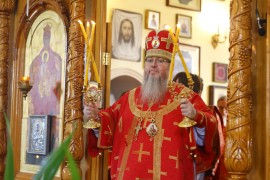 Божественная Литургия в праздник собора Святых Новомучеников и Исповедников Казахстанских