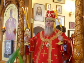 Божественная Литургия в праздник собора Святых Новомучеников и Исповедников Казахстанских