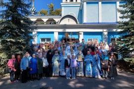 Покровский храм города Иссык торжественно отметил престольный праздник и 130 лет со дня основания
