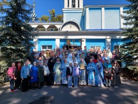 Покровский храм города Иссык торжественно отметил престольный праздник и 130 лет со дня основания