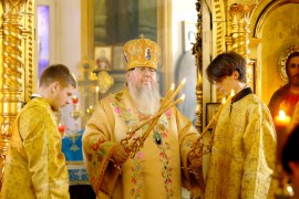 Архиерейская Литургия в праздник Иверской Иконы Божией Матери