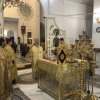 За воскресной Литургией в Благовещенском кафедральном соборе молитвенно почтили память Московских святителей