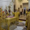В день памяти святителя Спиридона Тримифунтского епископ Варнава совершил Божественную литургию в Благовещенском кафедральном соборе Павлодара