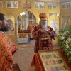 В Светлую субботу епископ Варнава совершил Божественную литургию в храме в честь преподобномученицы Елизаветы села Щербакты