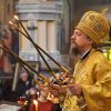 Епископ Каскеленский Геннадий Воскресную Божественную Литургию в главном храме Южной столицы