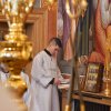 Епископ Каскеленский Геннадий божественную Литургию в Неделю по Богоявлению