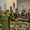 В день Святой Троицы Управляющий епархии совершил Божественную литургию и вечерню в Свято-Троицком храме села Железинка