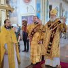 Служение епископа Игнатия в главном храме Актюбинска в праздник Всех святых