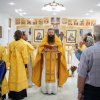 Чин малого освящения и Божественная литургия в Серафимовском храме поселка Карабалык