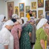 Чин малого освящения и Божественная литургия в Серафимовском храме поселка Карабалык