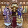 Архиепископ Усть-Каменогорский и Семипалатинский Амфилохий и епископ Колпашевский и Стрежевской Филарет совершили Божественную Литургию в Андреевском кафедральном соборе города Усть-Каменогорска