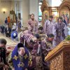 Архиепископ Усть-Каменогорский и Семипалатинский Амфилохий и епископ Колпашевский и Стрежевской Филарет совершили Божественную Литургию в Андреевском кафедральном соборе города Усть-Каменогорска