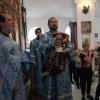 В праздник Успения Пресвятой Богородицы Управляющий епархии совершил Литургию в Троицком храме села Железинка