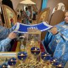 В праздник Успения Пресвятой Богородицы Управляющий епархии совершил Литургию в Троицком храме села Железинка