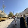 Освящены купол и крест строящегося храма Новомученикам Чимкентским