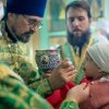 Божественная литургия в храме Преподобного Сергия Радонежского поселка Нура