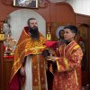 Божественная литургия в храме поселка Красный Кордон