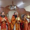 Божественная литургия в храме поселка Красный Кордон
