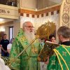 В праздник Святой Троицы Его Высокопреосвященство, Высокопреосвященнейший архиепископ Варсонофий совершил Литургию в кафедральном соборе Воскресения Христова г. Кокшетау