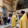 В Неделю Всех святых Его Высокопреосвященство, Высокопреосвященнейший архиепископ Варсонофий совершил Литургию в кафедральном соборе Воскресения Христова г. Кокшетау