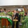 В день Святой Троицы Управляющий епархии совершил Божественную литургию и вечерню в Свято-Троицком храме села Железинка