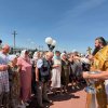 Божественная литургия в храме во имя святого Архистратига Божия Михаила поселка Качар