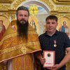 Божественная литургия в храме во имя святого Архистратига Божия Михаила поселка Качар