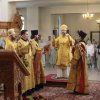 Архиепископ Амфилохий совершил Божественную Литургию в Андреевском кафедральном соборе города Усть-Каменогорска