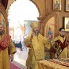 Архиепископ Амфилохий совершил Божественную Литургию в Андреевском кафедральном соборе города Усть-Каменогорска