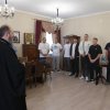 Архиепископ Амфилохий встретился со сборной епархии – победителями Международного чемпионата по волейболу, приуроченного к 25-летию обретения святых мощей преподобномучеников Серафима и Феогноста Алматинских
