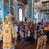 В первое воскресенье Успенского поста епископ Игнатий совершил Литургию в главном храме Актюбинска