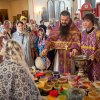 Изнесение Честных Древ Животворящего Креста Господня в кафедральном соборе Костаная