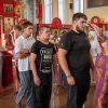 Изнесение Честных Древ Животворящего Креста Господня в кафедральном соборе Костаная