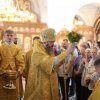 В воскресный день архиепископ Амфилохий совершил Божественную Литургию в Андреевском кафедральном соборе