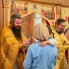 Воскресная литургия в Свято-Никольском храме села Октябрьское Карасуского района